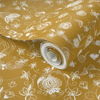 Gold and White Chinoiserie