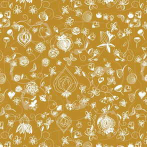 Gold and White Chinoiserie
