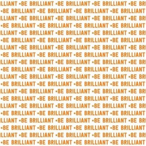 be brilliant micro | orange white