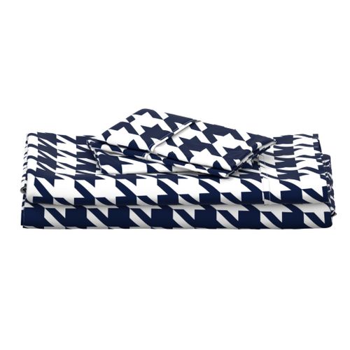 Houndstooth Check // Navy & White ((Medium))