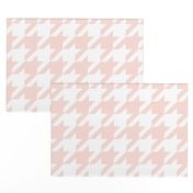 Houndstooth Check // Lt. Peachy Pink  & White ((Medium))