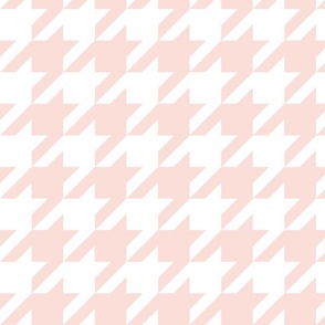 Houndstooth Check // Lt. Peachy Pink  & White ((Medium))