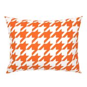 Houndstooth Check // Orange  & White ((Medium))