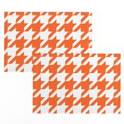 Houndstooth Check // Orange  & White ((Medium))