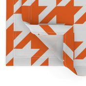 Houndstooth Check // Orange  & White ((Medium))