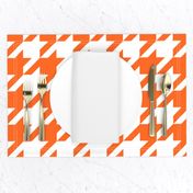 Houndstooth Check // Orange  & White ((Medium))