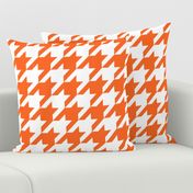 Houndstooth Check // Orange  & White ((Medium))