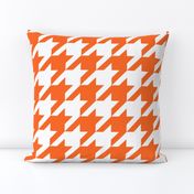 Houndstooth Check // Orange  & White ((Medium))