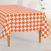 Houndstooth Check // Orange  & White ((Medium))