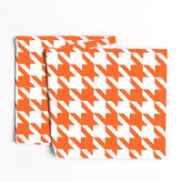 Houndstooth Check // Orange  & White ((Medium))