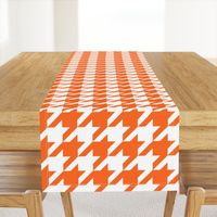 Houndstooth Check // Orange  & White ((Medium))