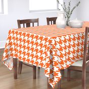 Houndstooth Check // Orange  & White ((Medium))