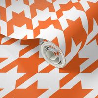 Houndstooth Check // Orange  & White ((Medium))