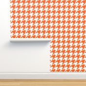 Houndstooth Check // Orange  & White ((Medium))