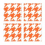 Houndstooth Check // Orange  & White ((Medium))