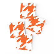 Houndstooth Check // Orange  & White ((Medium))