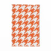 Houndstooth Check // Orange  & White ((Medium))