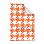 Houndstooth Check // Orange  & White ((Medium))