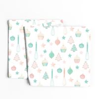 Cupcake Christmas Teatowel