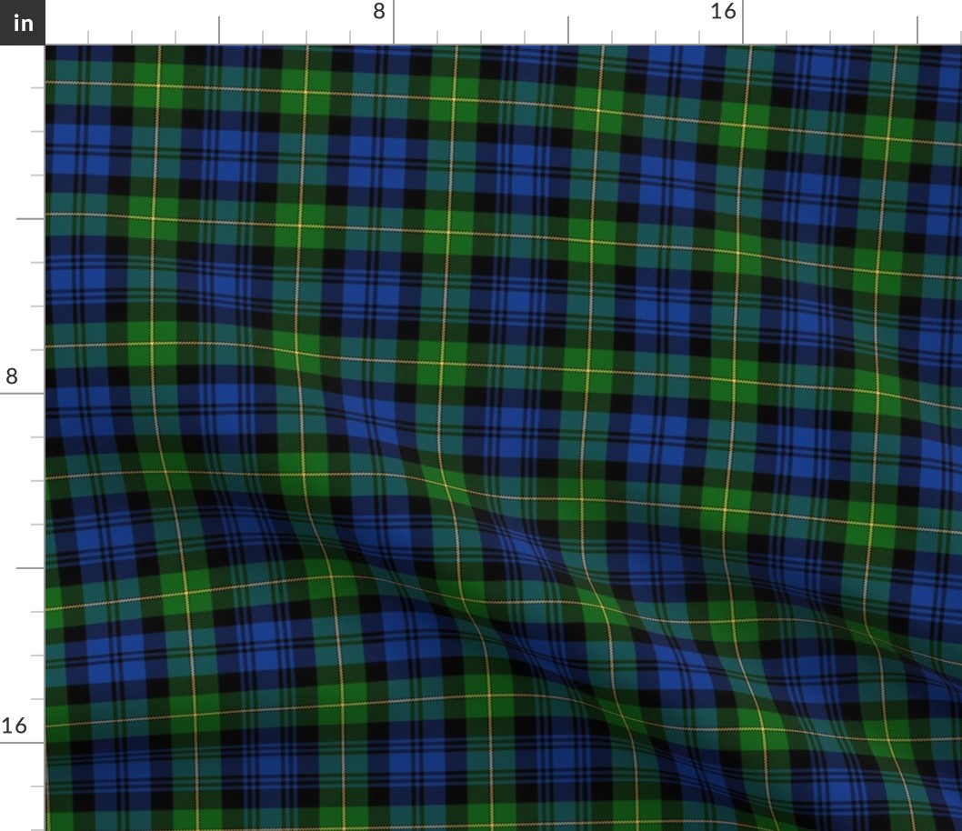 Gordon Highlanders tartan, 6" modern colors