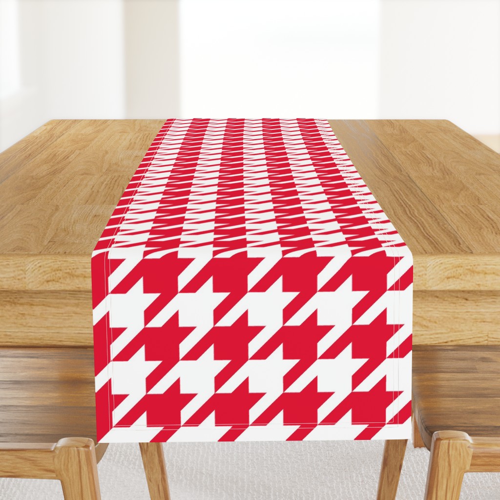 Houndstooth Check //Red ((Medium))