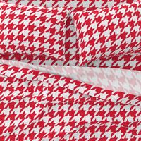 Houndstooth Check //Red ((Medium))