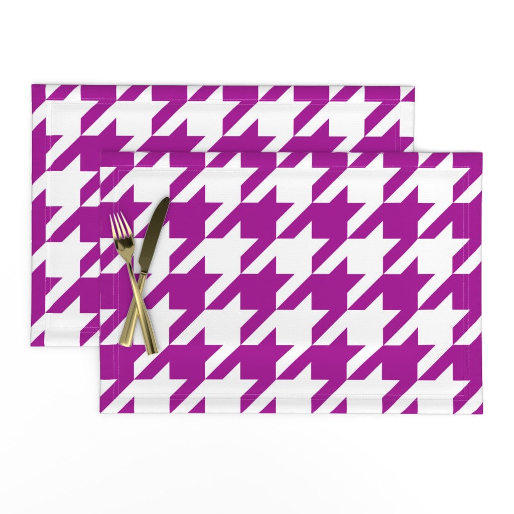 Houndstooth Check //Fuchsia ((Medium))