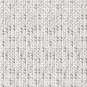 White knitted fabric