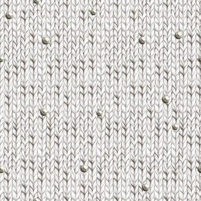 White knitted fabric