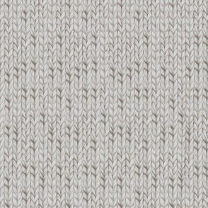 Grey knitted fabric