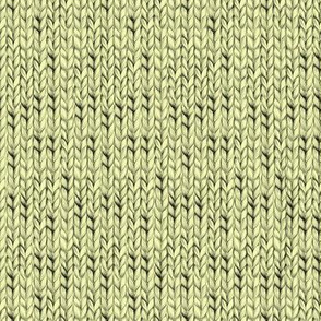 Yellow knitted fabric