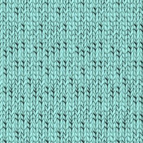 Mint knitted fabric