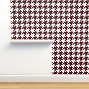 Houndstooth Check // Maroon Red ((Medium))