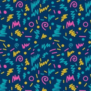 MINI - memphis 80s shapes rad edgy cool colors kids 90s 