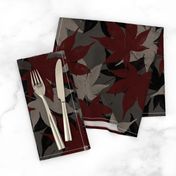 Japanese Maple Leaf in Red/Gray/Black