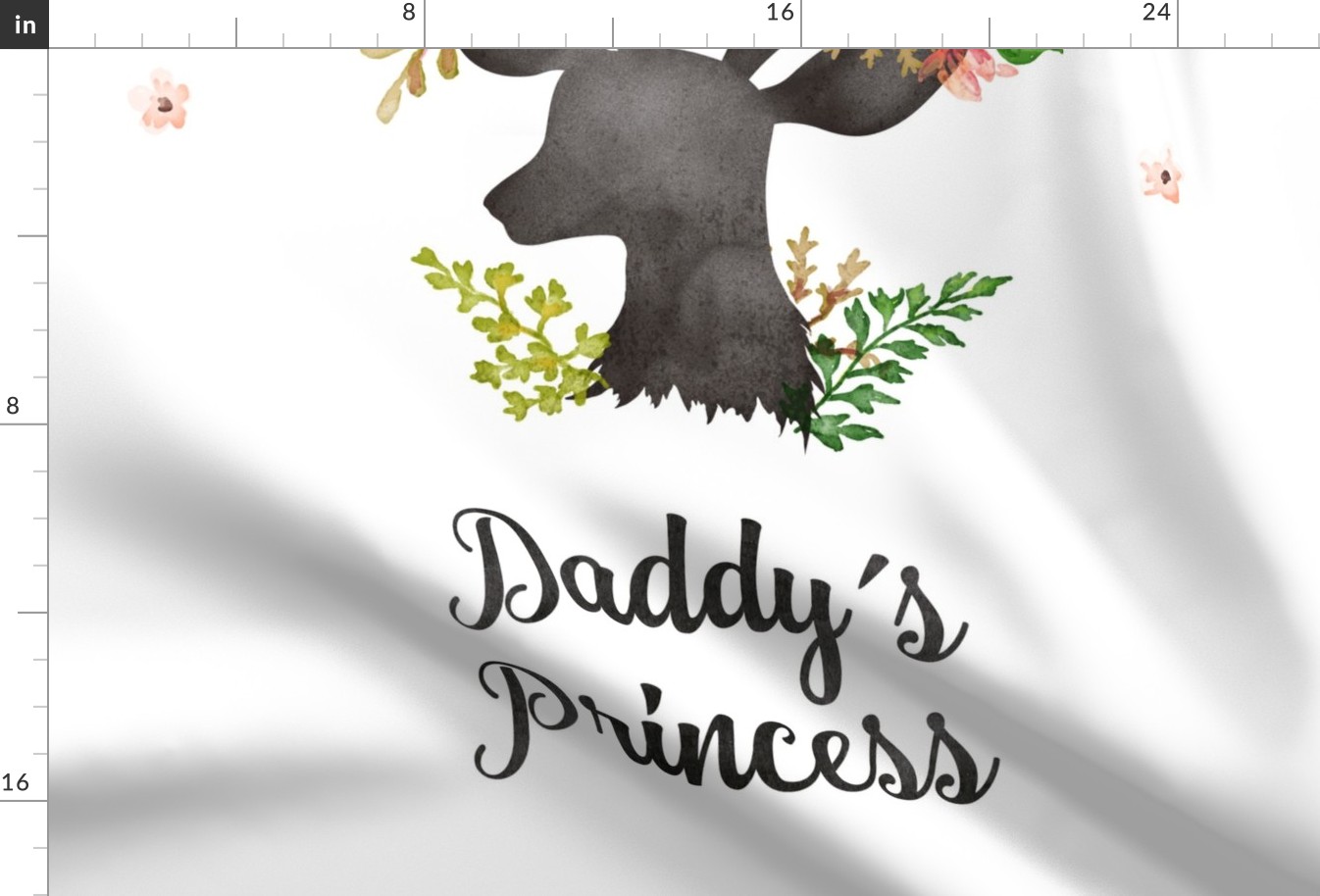 27"x36" Daddy's Princess / 2 to 1 Yard of Minky