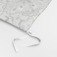 Gray Scale Floral Damask