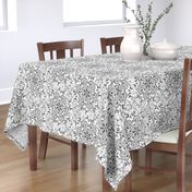 Gray Scale Floral Damask