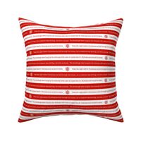 night before christmas fabric - christmas fabric, holiday fabric - red and white stripe