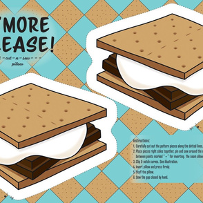 S'more Please - Cut and Sew Pillow