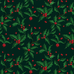 Holly Pattern Christmass plant