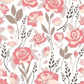 Spring Blossom Floral Pastel Pink