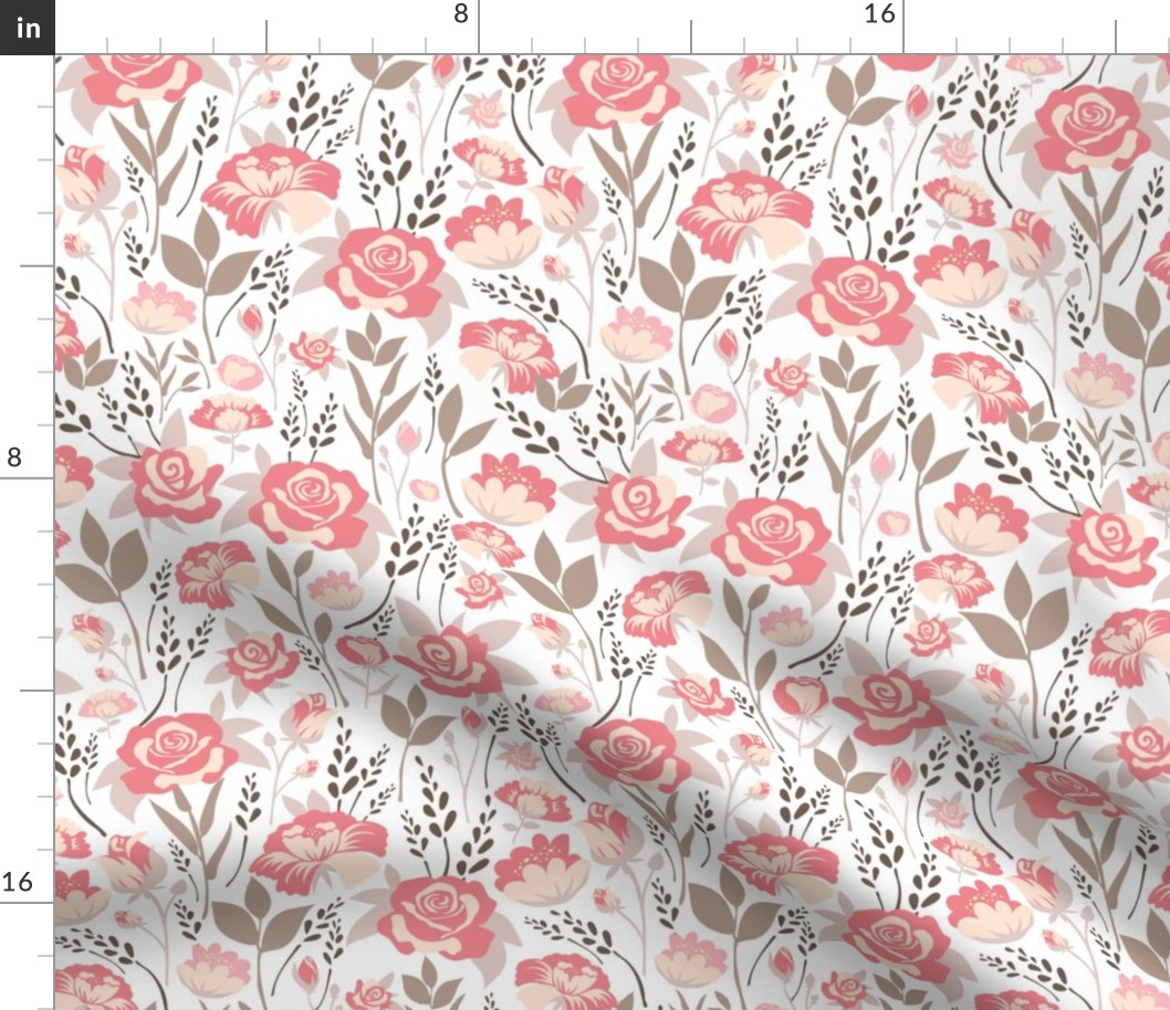 Spring Blossom Floral Pastel Pink