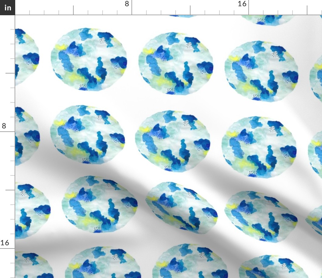 kalidescope deep watercolour circle