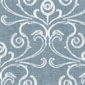Faded French Rose - Blue