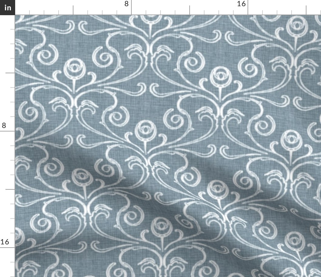 Faded French Rose - Blue