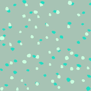 confetti in the air turquoise green gray mint