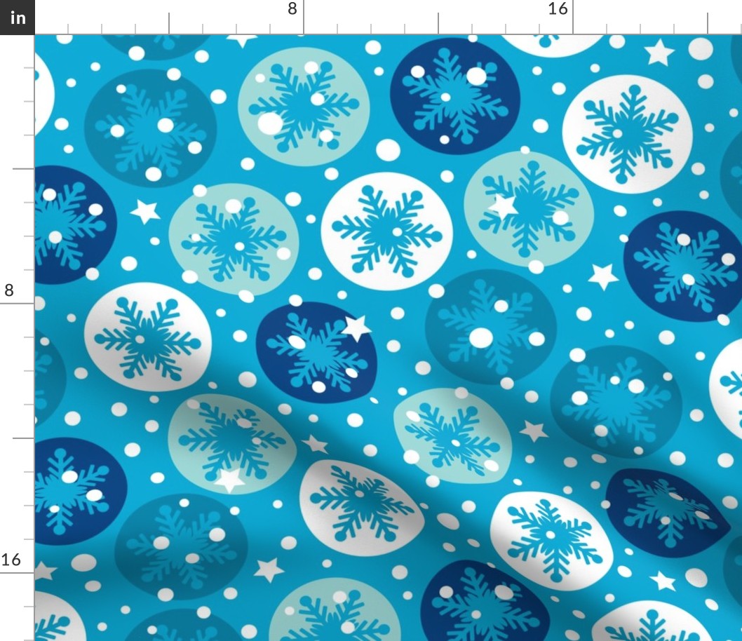 Blue Snowflakes Small