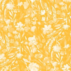 upside floral golden yellow