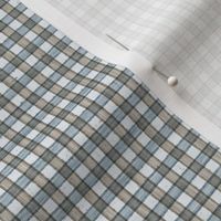 Faded French Check - blue